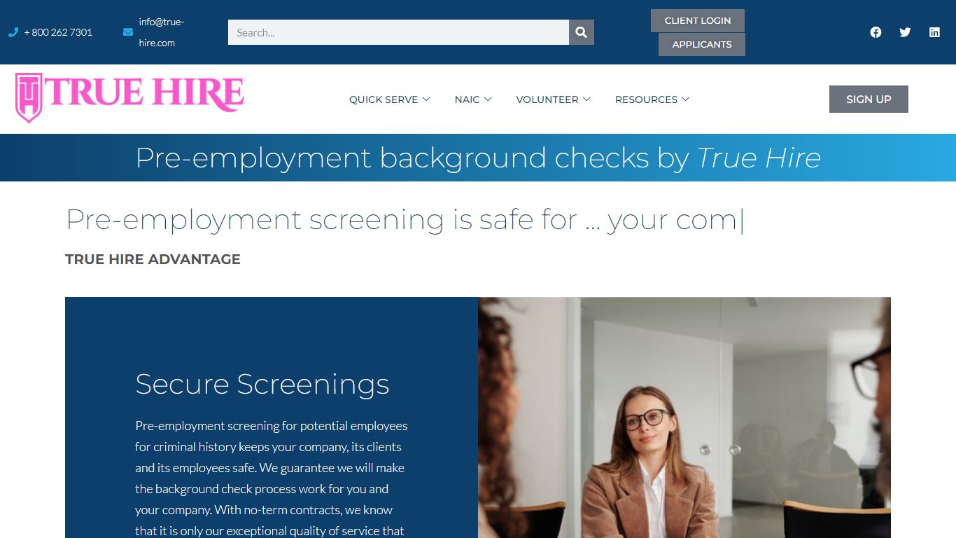 True Hire | Pre-employment Background Checks
